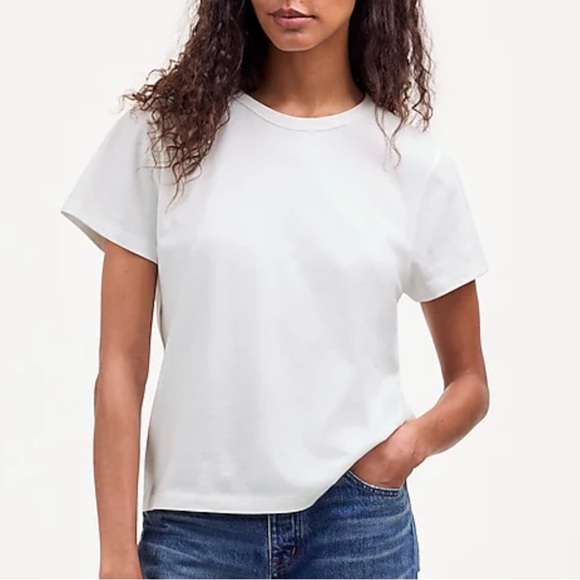 Madewell Cotton Perfect Crewneck Tee - Picture 2 of 7